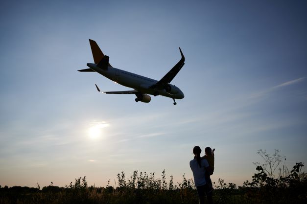 airplane in sky